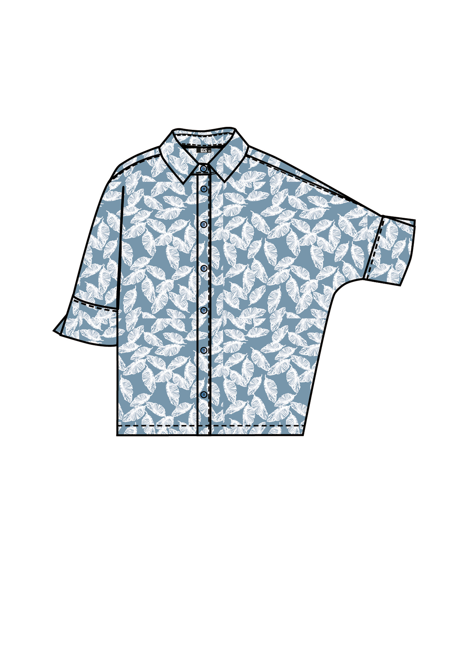 01-голубой белый